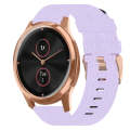For Garmin VivoMove Luxe 20mm Nylon Woven Watch Band(Light Purple)