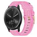 For Garmin Vivomove 20mm Nylon Woven Watch Band(Pink)