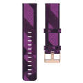 For Garmin Vivomove HR Sport 20mm Nylon Woven Watch Band(Purple)