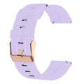 For Garmin Forerunner 645 20mm Nylon Woven Watch Band(Light Purple)