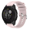 For Garmin Descent G1 22mm Solid Color Silicone Watch Band(Pink)