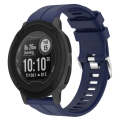 For Garmin Instinct 2 22mm Solid Color Silicone Watch Band(Dark Blue)