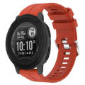 For Garmin Instinct 22mm Solid Color Silicone Watch Band(Red)