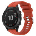 For Garmin Fenix 6 Pro GPS 22mm Solid Color Silicone Watch Band(Red)