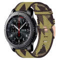 For Huawei Watch 3 22mm Nylon Woven Watch Band(Yellow)