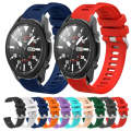 For Samsung Galaxy Watch5 Pro  45mm 20mm Twill Solid Color Silicone Watch Band(Red)