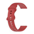 For Samsung Galaxy Watch5 40mm 20mm Butterfly Buckle Solid Color Silicone Watch Band(Red)