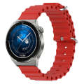 For Huawei Watch GT3 Pro 46mm 22mm Ocean Style Silicone Solid Color Watch Band(Red)