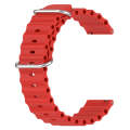For Honor Watch Dream 22mm Ocean Style Silicone Solid Color Watch Band(Red)