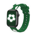Football Style Metal Connector Silicone Watch Band For Apple Watch Ultra 49mm&Watch Ultra 2 49mm ...