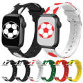 Football Style Metal Connector Silicone Watch Band For Apple Watch Ultra 49mm&Watch Ultra 2 49mm ...