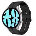 For Samsung Galaxy Watch 6 40mm 20mm Loop Silicone Watch Band(Black)