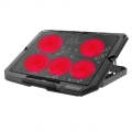 X5 Game Work Mute 5-Fan 7-Gear Adjustable Height Laptop Cooling Stand(Red)