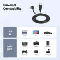 JUNSUNMAY 5 Feet USB A 2.0 to Mini B 5 Pin Charger Cable Cord, Length: 1.5m(Right)