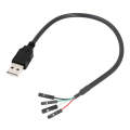 USB Male JUNSUNMAY USB 2.0 A to Female 4 Pin Dupont Motherboard Header Adapter Extender Cable, Le...