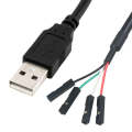 USB Male JUNSUNMAY USB 2.0 A to Female 4 Pin Dupont Motherboard Header Adapter Extender Cable, Le...