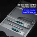 Z62B For Tesla Model 3 / Y Dual Type-C to Multiport Docking Station Fast Charging USB HUB Adapter