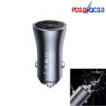 P20 38W PD3.0 20W + QC3.0 USB Safety Hammer Car Charger(Black)
