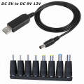 DC 5V to DC 9V 12V USB Voltage Step Up Converter Cable with 1A Step-up Volt Transformer Power Reg...