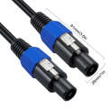 JUNSUNMAY Speakon Male to Speakon Male Audio Speaker Adapter Cable with Snap Lock, Length:50FT