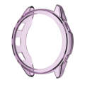 For Garmin Forerunner 965 ENKAY Hat-Prince Transparent TPU Frame Drop Protection Case(Purple)