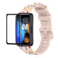 For Huawei Band 8 ENKAY Hat-Prince Full Coverage Screen Protector + Adjsutable Silicone Sport Loo...