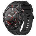 For Huawei Watch GT3 SE Long & Short Sports Solid Color Silicone Watch Band Set(Black)