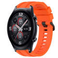 For Huawei Watch 3 Long & Short Sports Solid Color Silicone Watch Band Set(Orange)
