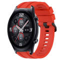 For Huawei Watch 3 Long & Short Sports Solid Color Silicone Watch Band Set(Red)
