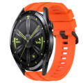 For Huawei Watch GT Runner Long & Short Sports Solid Color Silicone Watch Band Set(Orange)