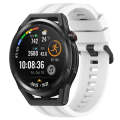 For Huawei Watch Buds Long & Short Sports Solid Color Silicone Watch Band Set(White)