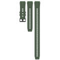 For Honor Watch GS 3i Long & Short Sports Solid Color Silicone Watch Band Set(Dark Green)