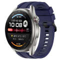 For Honor Watch GS 3i Long & Short Sports Solid Color Silicone Watch Band Set(Midnight Blue)