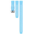 For Honor Watch GS 3 Long & Short Sports Solid Color Silicone Watch Band Set(Sky Blue)