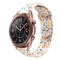 For Samsung Galaxy Watch 4 Classic 42mm / 46mm Sports Rainbow Dots Silicone Buckle Watch Band(Sta...