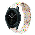 For Samsung Galaxy Watch Active 2 40mm / 44mm Sports Rainbow Dots Silicone Buckle Watch Band(Star...