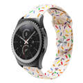 For Samsung Galaxy watch Active 40mm Sports Rainbow Dots Silicone Buckle Watch Band(Starlight Color)