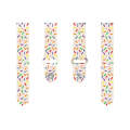 For Samsung Galaxy Gear Sport Sports Rainbow Dots Silicone Buckle Watch Band(Starlight Color)