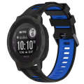 For Garmin Instinct 2 Sports Two-Color Silicone Watch Band(Black+Blue)