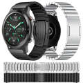 For Samsung Galaxy Watch 3 45mm One Bead Titanium Alloy Watch Band(Silver)