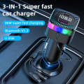 CS5 Car 3 in 1 Bluetooth 5.3 MP3 Player FM Transmitter Charger with Cable