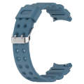 For Samsung Galaxy Watch 6 / 6 Classic Armored Solid Color Silicone Watch Band(Blue)