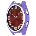For Samsung Galaxy Watch 6 Classic 43mm Half Coverage Hollow PC Watch Protective Case(Purple)
