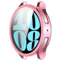 For Samsung Galaxy Watch6 44mm Full Coverage TPU Electroplated Watch Protective Case(Pink)