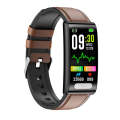 TK70 1.47 inch Color Screen Smart Leather Strap Watch,Support Heart Rate / Blood Pressure / Blood...