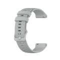 For Samsung Galaxy watch 5 Pro Golf Edition 20mm Checkered Silicone Watch Band(Grey)