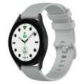 For Samsung Galaxy watch 5 Golf Edition 20mm Checkered Silicone Watch Band(Grey)