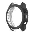 For Garmin Fenix 7X Pro Half Package Electroplated TPU Watch Protective Case(Black)