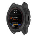 For Garmin Fenix 7 Pro Half Package Electroplated TPU Watch Protective Case(Black)