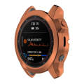 For Garmin Fenix 7S Pro Half Package Electroplated TPU Watch Protective Case(Gold)